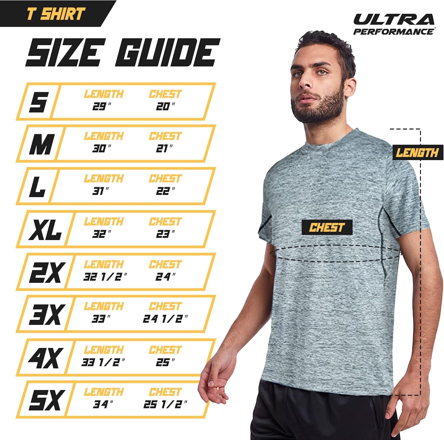 Men's 5-Pack Dri-Fit Workout Shirts - Athletic Tees for Ultimate Comfort and Performance